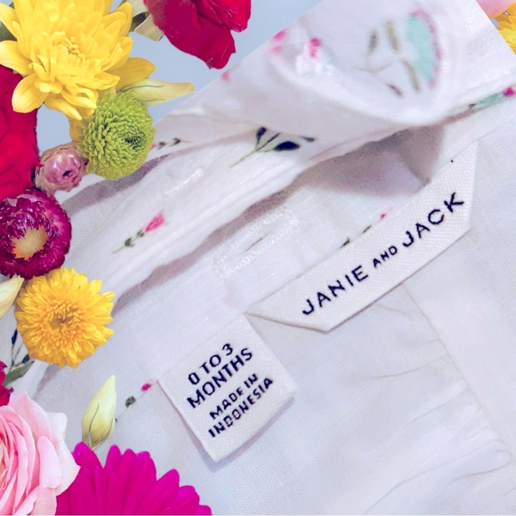 JANIE & JACK 0-3 MONTH BABY FLORAL SUNDRESS - Picture 3 of 3